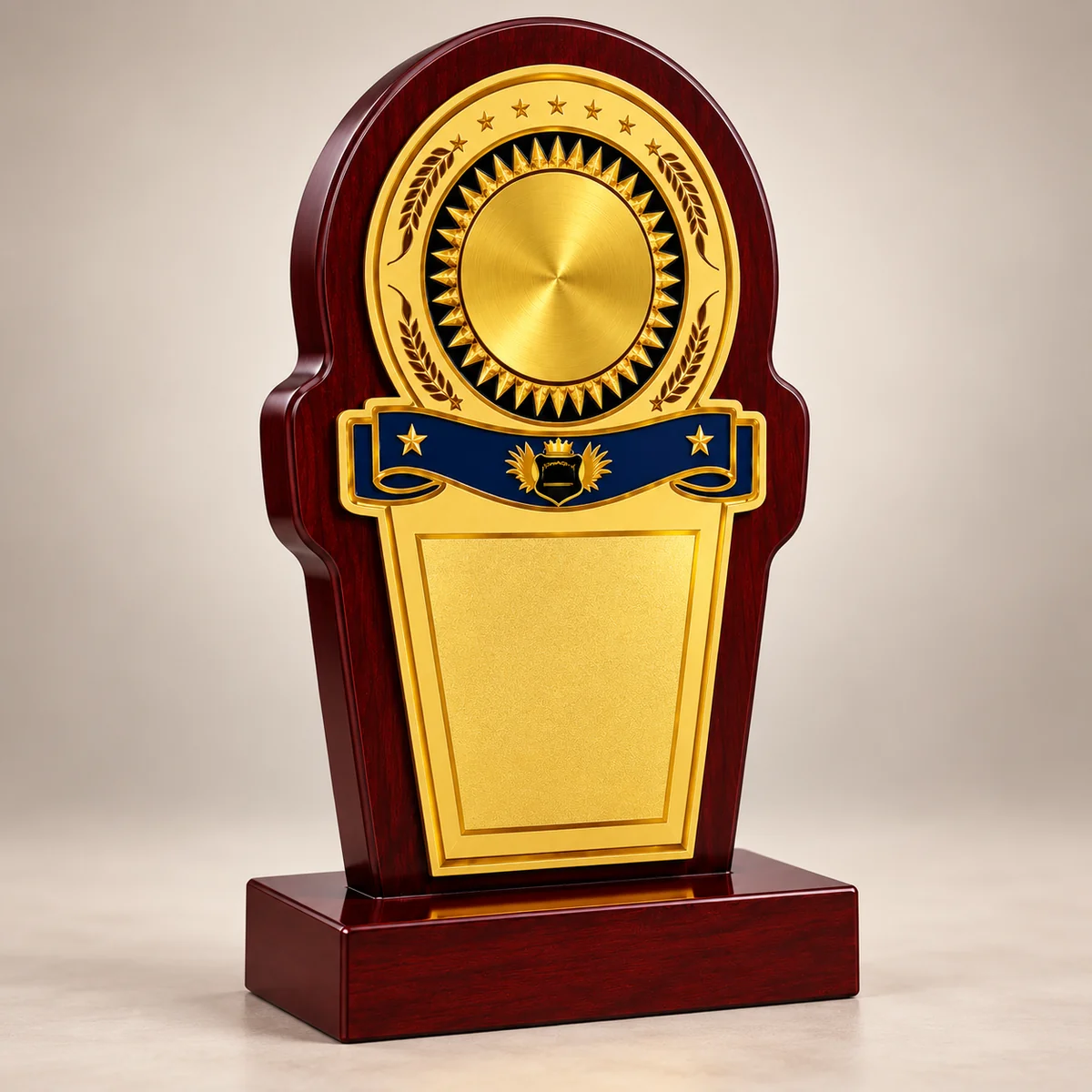Arched Wooden Plaque Trophy - view 2